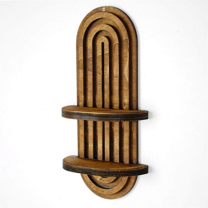 Hanah Home Raf265 Estantería de pared en Nogal